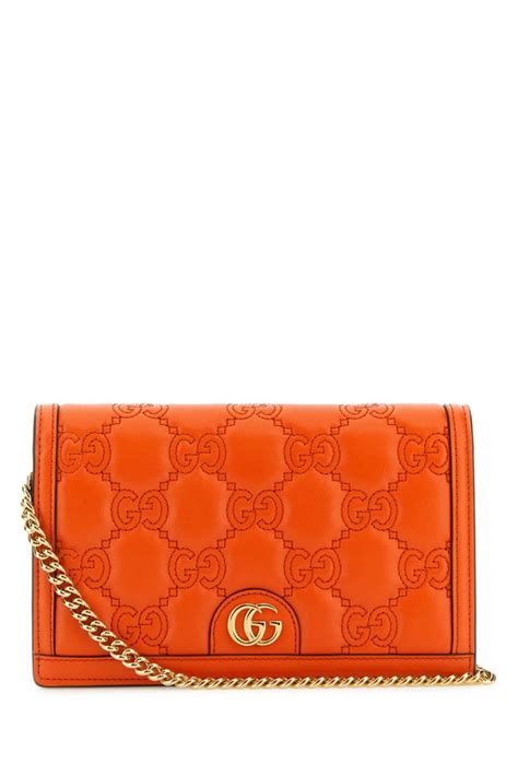 gucci logo plaque quilted chain wallet|Gucci wallet on chain sale.